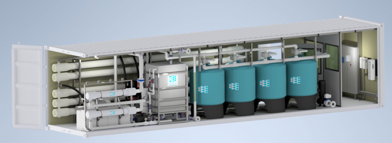 Fast RO C seawater desalination containerized equipment